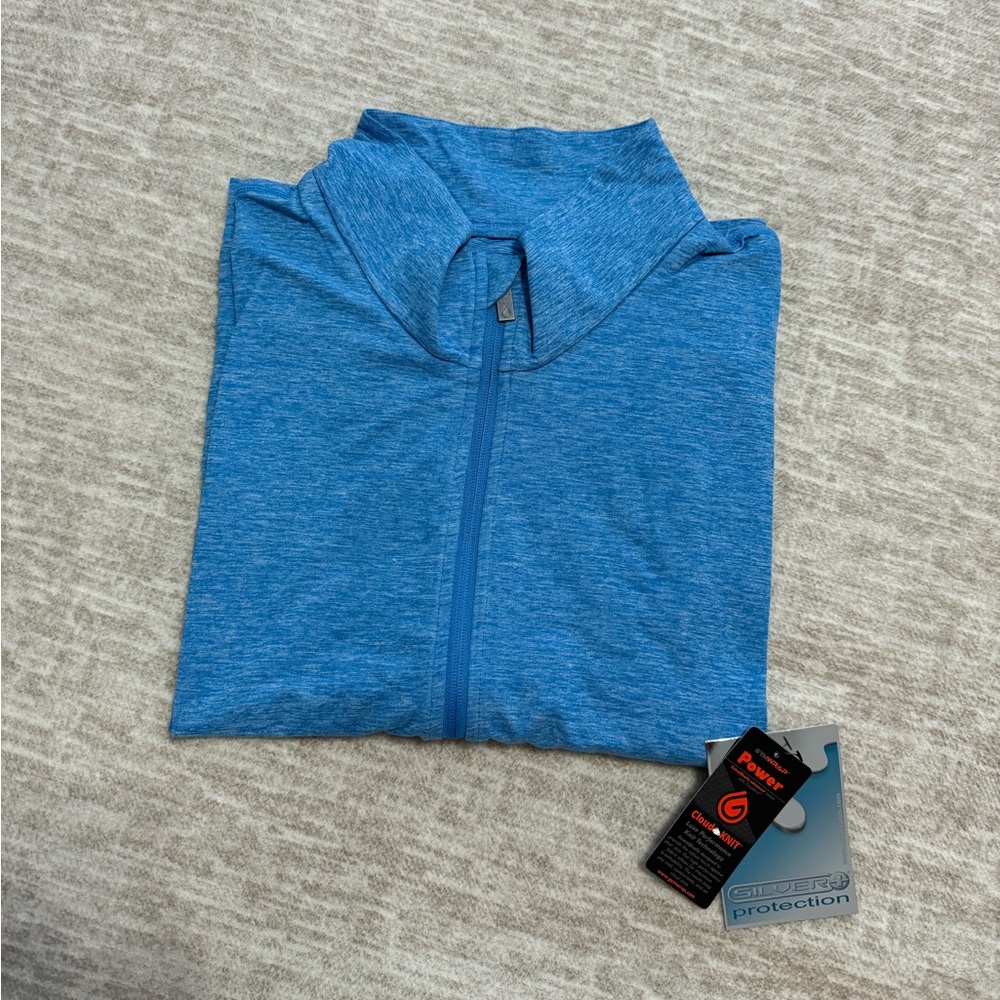 GymWrap Blue Zip-Up Jacket